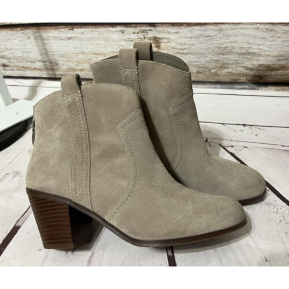 Sam Edelman Leather Western Ankle Boots Size 10 Tan - Picture 1 of 11